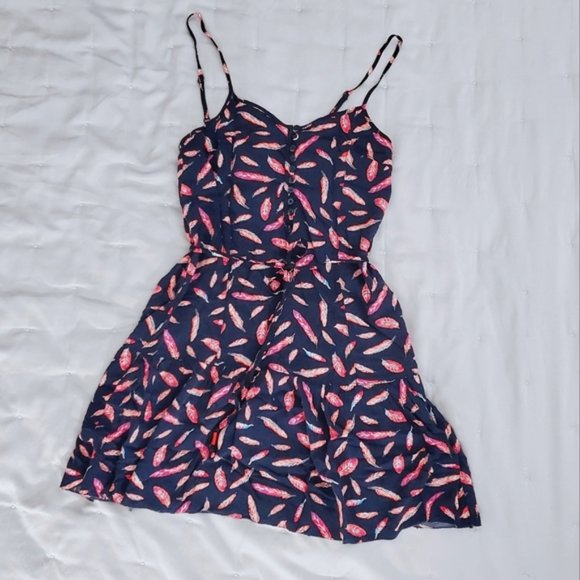 Aéropostale Tie waist Pleated Flare Skater Dress- XS - Picture 5 of 16